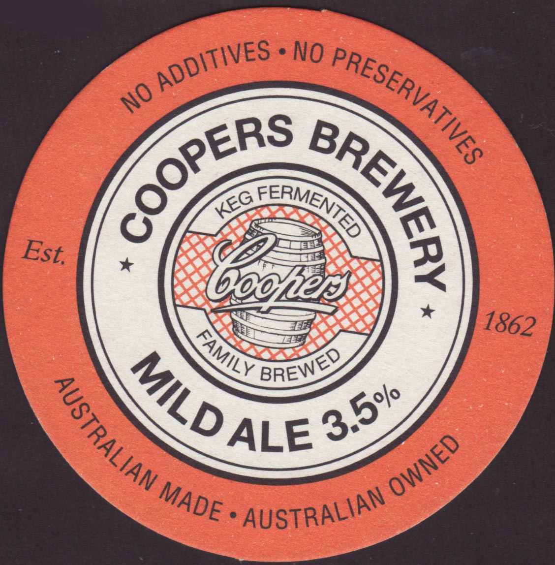 issue BEER COASTERS 9 Different COOPERS BREWERY,South Australia 