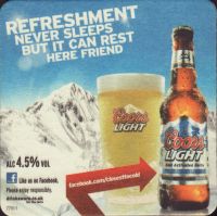 Beer coaster coors-170-oboje