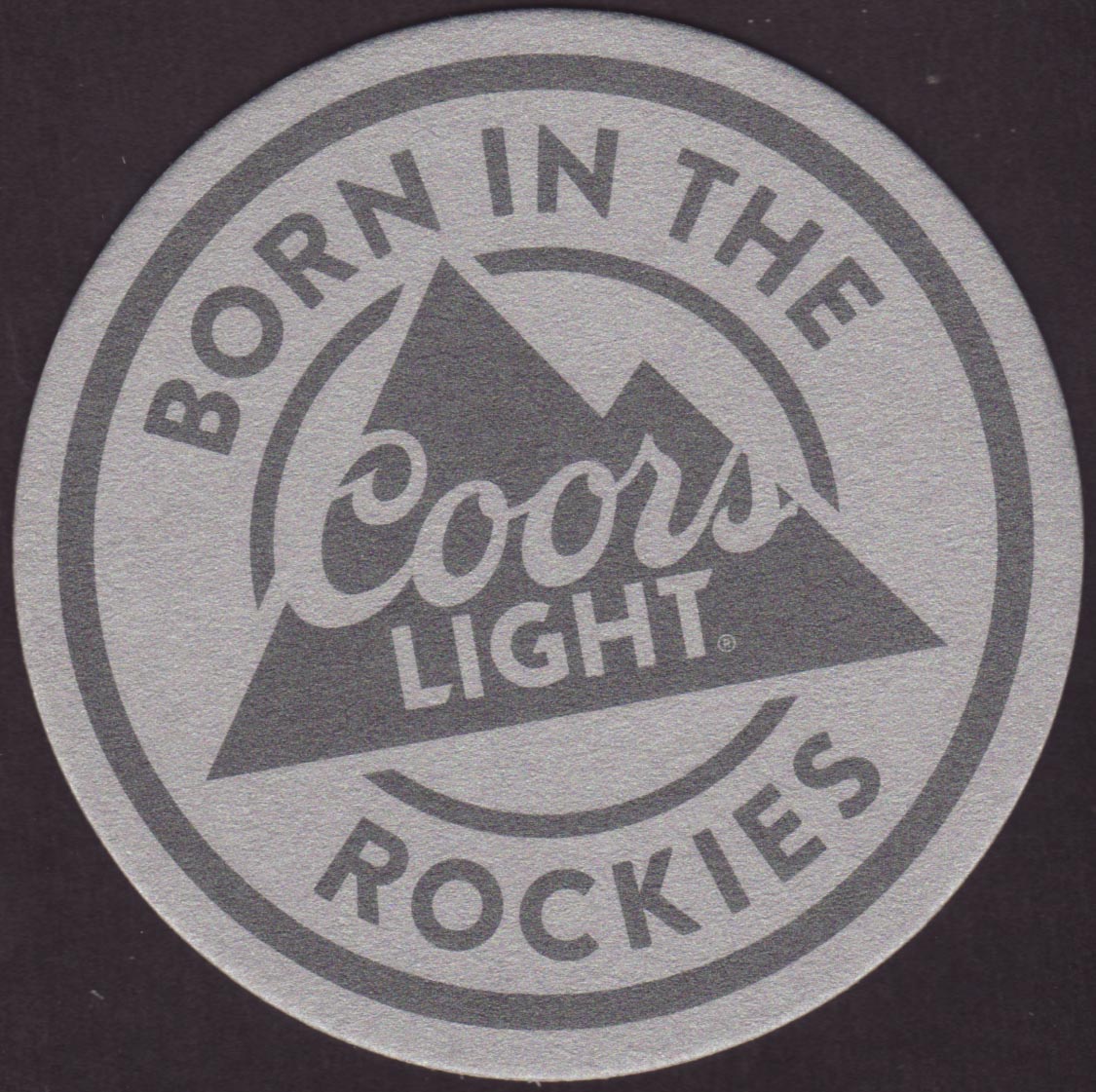 A Taste Born in the Rocky Mountains ~GOLDEN,CO 2004 2 BEER COASTER~COORS LIGHT 