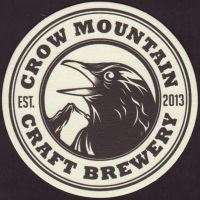 Beer coaster crow-mountain-craft-1