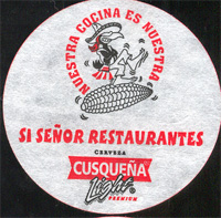 Beer coaster cusquena-50