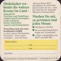 Beer coaster dinkelacker-54-zadek-small