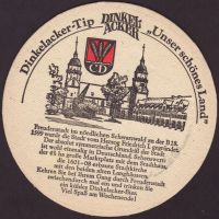 Beer coaster dinkelacker-61-zadek