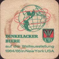 Beer coaster dinkelacker-63-zadek