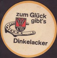Beer coaster dinkelacker-68-zadek