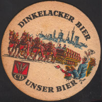 Pivní tácek dinkelacker-76-oboje