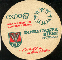 Beer coaster dinkelacker-9-zadek