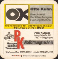 Beer coaster dinkelacker-96-zadek