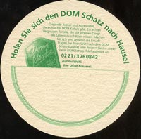 Beer coaster dom-kolsch-2-zadek