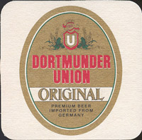 Beer coaster dortmunder-union-2-oboje