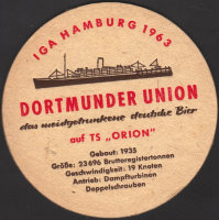 Beer coaster dortmunder-union-87-zadek