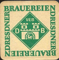 Pivní tácek dresdner-brauereien-veb-1