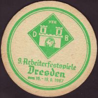 Beer coaster dresdner-brauereien-veb-8