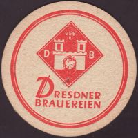 Beer coaster dresdner-brauereien-veb-9