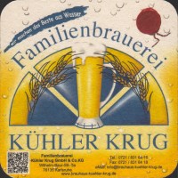 Pivní tácek familienbrauerei-kuhler-krug-3
