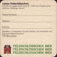 Beer coaster feldschloesschen-183-zadek
