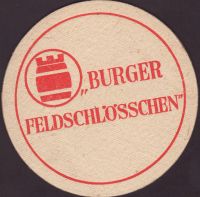 Beer coaster feldschlosschen-brauerei-burg-1