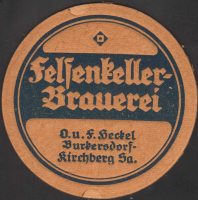 Beer coaster felsenkellerbrauerei-o-and-f-heckel-1