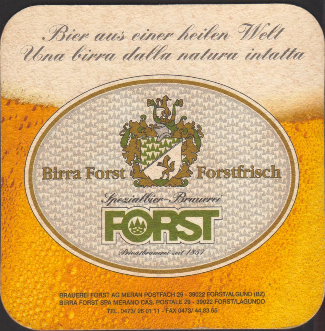 Beer coaster forst-42