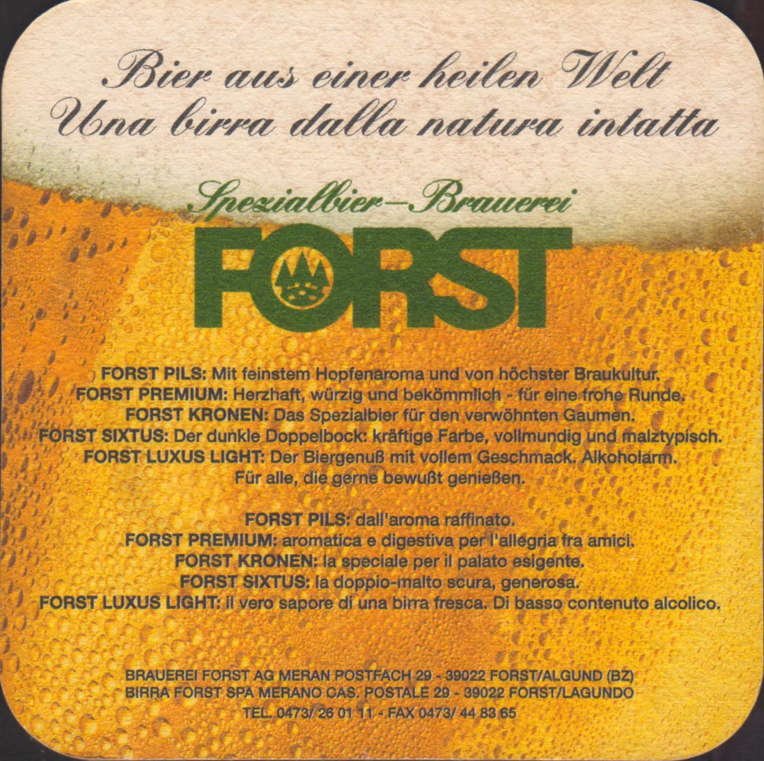 Beer coaster forst-47