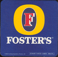 Beer coaster fosters-12-oboje