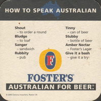 Beer coaster fosters-57-zadek
