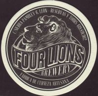 Beer coaster four-lions-1