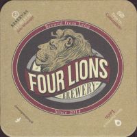 Beer coaster four-lions-2-oboje