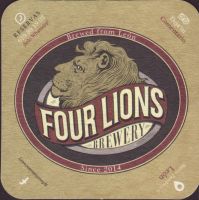 Beer coaster four-lions-3-small