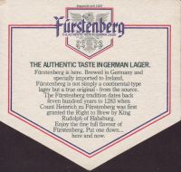 Beer coaster furstlich-furstenbergische-100-zadek