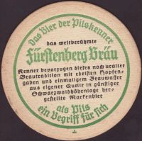 Beer coaster furstlich-furstenbergische-103-zadek