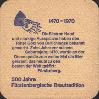 Pivní tácek furstlich-furstenbergische-108-zadek
