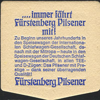 Pivní tácek furstlich-furstenbergische-11-zadek