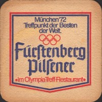 Pivní tácek furstlich-furstenbergische-113-zadek
