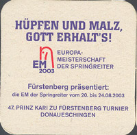 Pivní tácek furstlich-furstenbergische-12-zadek