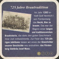 Pivní tácek furstlich-furstenbergische-23-zadek