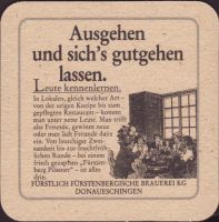 Beer coaster furstlich-furstenbergische-85-zadek