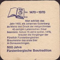 Pivní tácek furstlich-furstenbergische-87-zadek