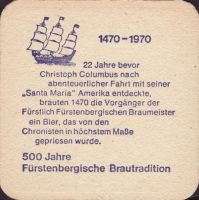 Pivní tácek furstlich-furstenbergische-88-zadek