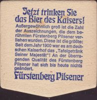 Beer coaster furstlich-furstenbergische-95-zadek