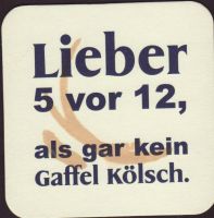 Beer coaster gaffel-becker-82-zadek