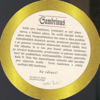 Beer coaster gambrinus-13-zadek