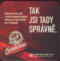 Beer coaster gambrinus-139-zadek