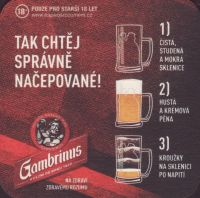 Beer coaster gambrinus-153-zadek