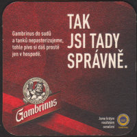 Pivní tácek gambrinus-154-zadek