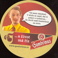 Beer coaster gambrinus-47-zadek