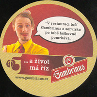 Beer coaster gambrinus-49-zadek