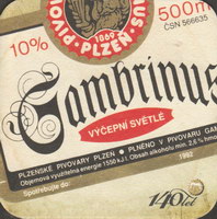 Beer coaster gambrinus-76-zadek