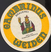 Pivní tácek gambrinus-brauerei-rohrwild-1