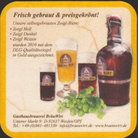 Beer coaster gasthausbrauerei-brauwirt-2-zadek-small